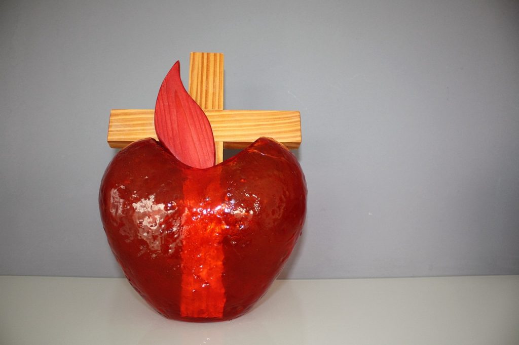 Hart en kruis - bybelverse oor God se liefde